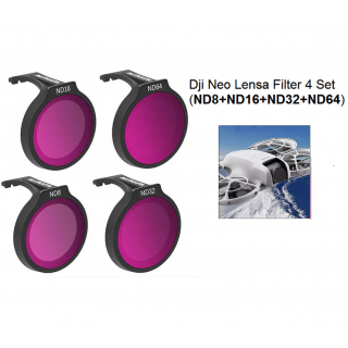 Dji Neo Lensa Filter 4 Set (ND8+ND16+ND32+ND64) - Sunnylife Dji Neo Filter Lens 4 Set - Dji Neo Filter Lensa 4 Pcs